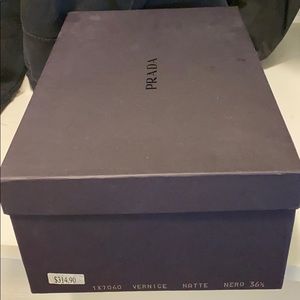 Prada black heel sandals 36 1/2